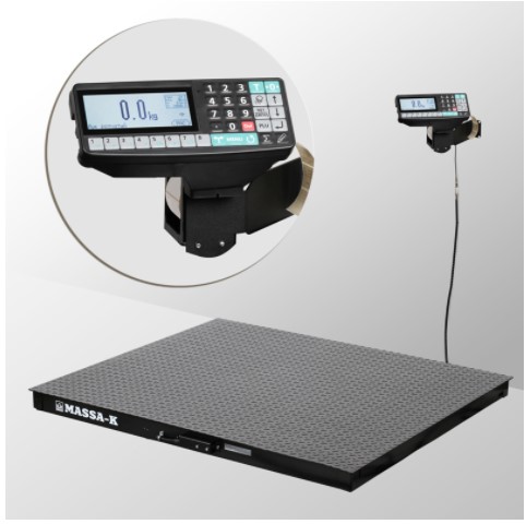 Весы платформенные с печатью МАССА-К 4D-PM-10/10-1000-RP Весы