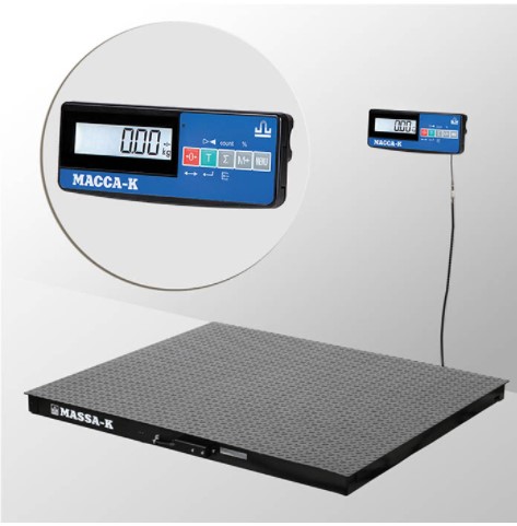Весы платформенные с RS, USB, Ethernet, WiFi МАССА-К 4D-PM-12/10-500-A RUEW Весы