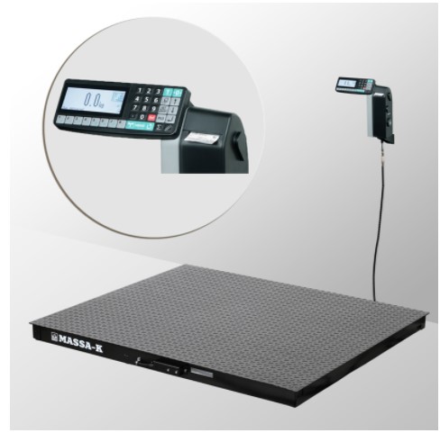 Весы платформенные с печатью МАССА-К 4D-PM-20/15-1000-RL Весы